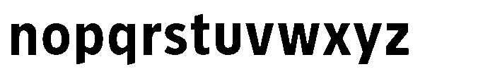 Limit Micro Condensed Bold Font LOWERCASE