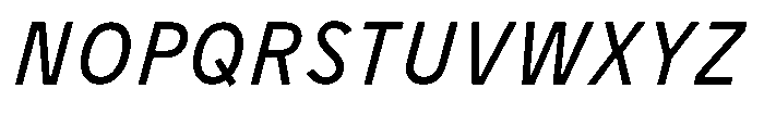 Limit Micro Condensed Italic Font UPPERCASE