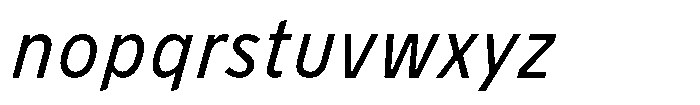 Limit Micro Condensed Italic Font LOWERCASE