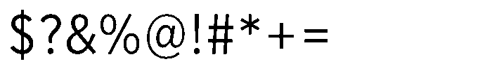 Limit Micro Condensed Light Font OTHER CHARS