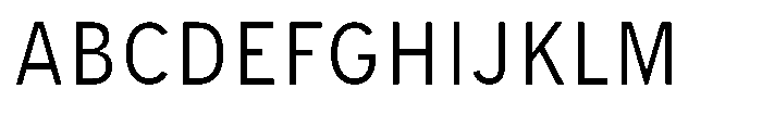 Limit Micro Condensed Light Font UPPERCASE
