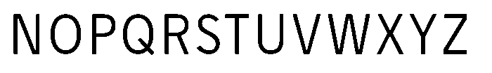 Limit Micro Condensed Light Font UPPERCASE