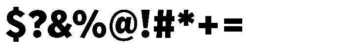 Limit Micro Condensed XBold Font OTHER CHARS
