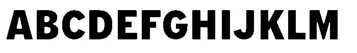 Limit Micro Condensed XBold Font UPPERCASE