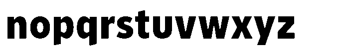 Limit Micro Condensed XBold Font LOWERCASE