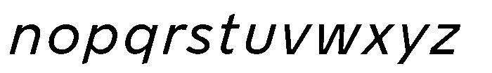 Limit Micro Italic Font LOWERCASE