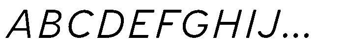 Limit Micro Light Italic Font UPPERCASE