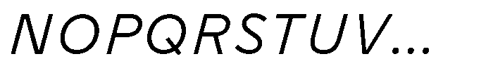 Limit Micro Light Italic Font UPPERCASE