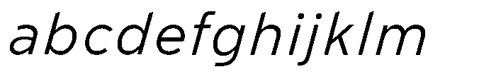 Limit Micro Light Italic FONT