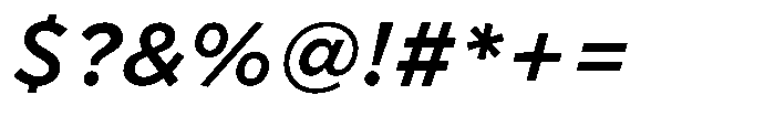Limit Micro Medium Italic Font OTHER CHARS
