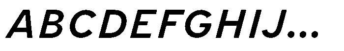 Limit Micro Medium Italic Font UPPERCASE
