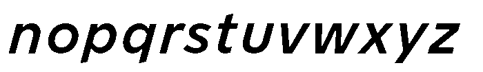 Limit Micro Medium Italic Font LOWERCASE