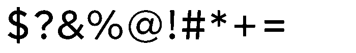 Limit Micro Regular Font OTHER CHARS