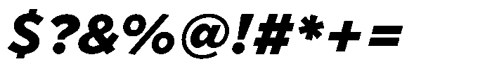 Limit Micro XBold Italic Font OTHER CHARS