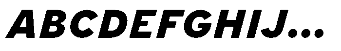 Limit Micro XBold Italic Font UPPERCASE