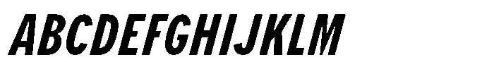 Limit Micro XCm Bold Italic Font UPPERCASE