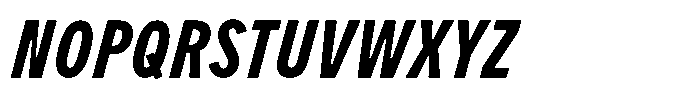 Limit Micro XCm Bold Italic Font UPPERCASE