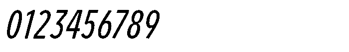 Limit Micro XCm Italic Font OTHER CHARS