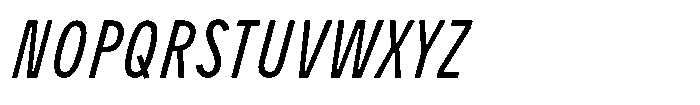 Limit Micro XCm Italic Font UPPERCASE