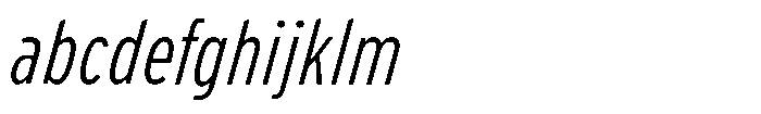 Limit Micro XCm Light Italic FONT