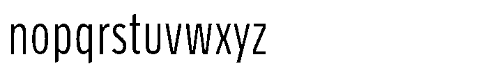 Limit Micro XCm Light Font LOWERCASE