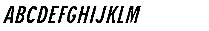 Limit Micro XCm Medium Italic Font UPPERCASE