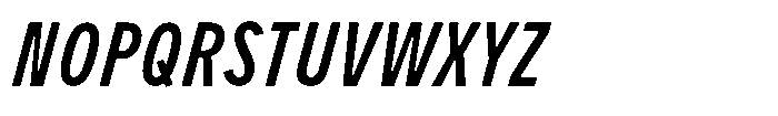 Limit Micro XCm Medium Italic Font UPPERCASE