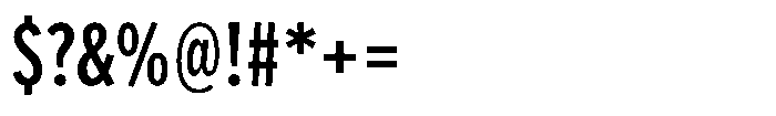 Limit Micro XCm Medium Font OTHER CHARS