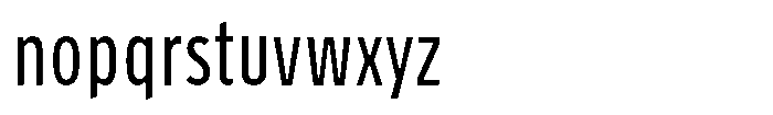 Limit Micro XCm Regular Font LOWERCASE