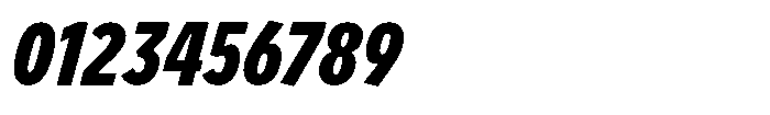 Limit Micro XCm XBold Italic Font OTHER CHARS