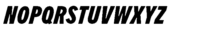 Limit Micro XCm XBold Italic Font UPPERCASE