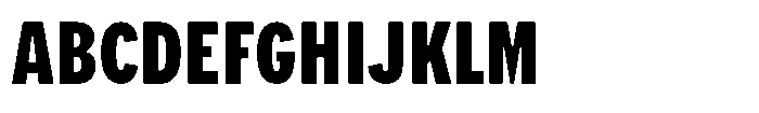 Limit Micro XCm XBold Font UPPERCASE