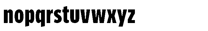 Limit Micro XCm XBold Font LOWERCASE