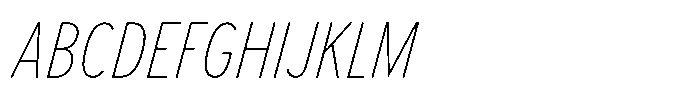 Limit Text Cm Thin Italic Font UPPERCASE