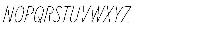 Limit Text Cm Thin Italic Font UPPERCASE