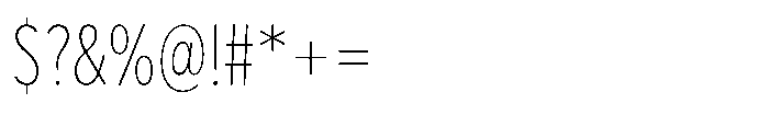 Limit Text Cm Thin Font OTHER CHARS