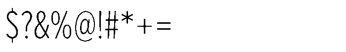 Limit Text Cm XLight Font OTHER CHARS