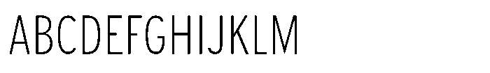 Limit Text Cm XLight Font UPPERCASE