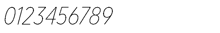 Limit Text Condensed Thin Italic Font OTHER CHARS