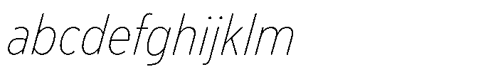 Limit Text Condensed Thin Italic FONT