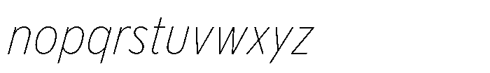 Limit Text Condensed Thin Italic Font LOWERCASE
