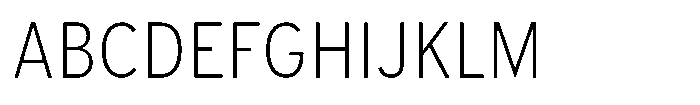 Limit Text Condensed XLight Font UPPERCASE
