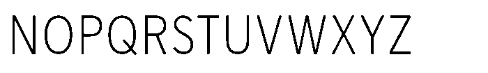 Limit Text Condensed XLight Font UPPERCASE