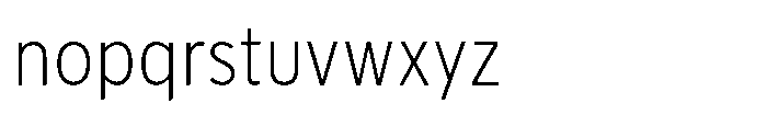 Limit Text Condensed XLight Font LOWERCASE
