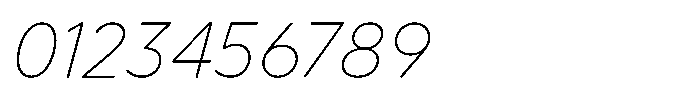 Limit Text Thin Italic Font OTHER CHARS