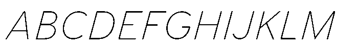 Limit Text Thin Italic Font UPPERCASE