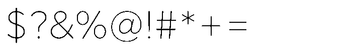 Limit Text Thin Font OTHER CHARS