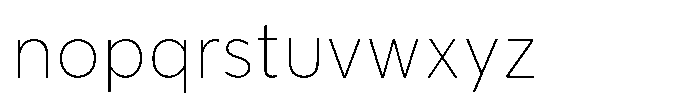 Limit Text Thin Font LOWERCASE