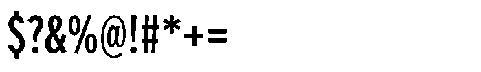 Limit Text XCm Medium Font OTHER CHARS