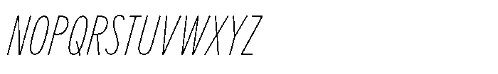 Limit Text XCm Thin Italic Font UPPERCASE